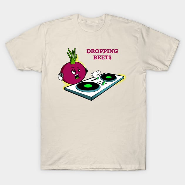 Dropping Beets T-Shirt by Art by Nabes